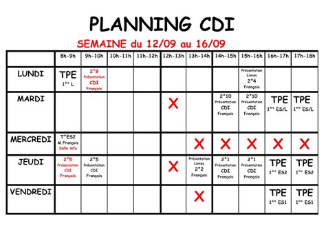 Calaméo Planning Cdi 12 16 Septembre