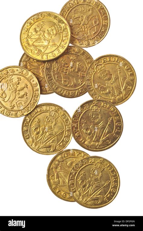 Medieval Gold Coins Stock Photo Alamy