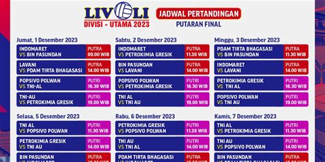 Jadwal Siaran Langsung Livoli Divisi Utama Putaran Final Di Vidio