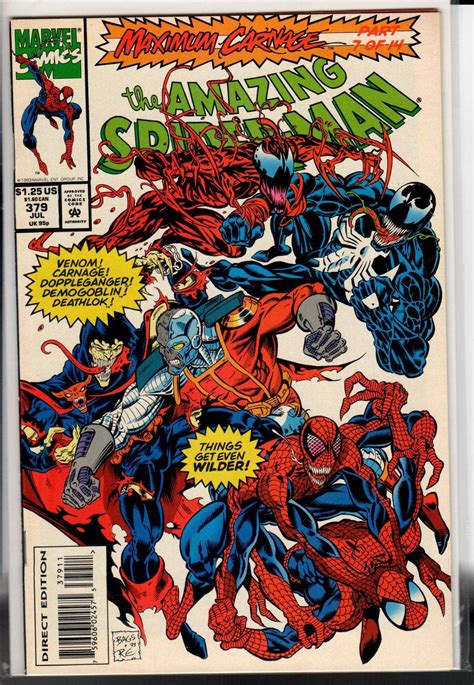 The Amazing Spider Man 379 1993 9 4 Nm Comic Books Modern Age