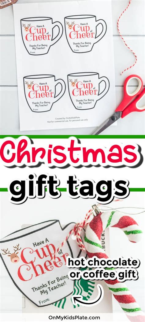 Christmas Hot Chocolate Gift Tags Free Printable Tags Teacher