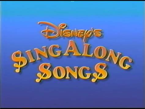 Disneys Sing Along Songs Logo 1986 By Awesomesuzy11 On Deviantart