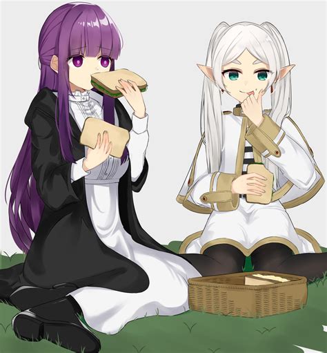 Frieren And Fern Eating By 天嶋しのめ Rfrieren