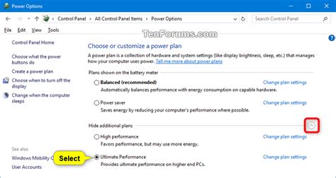 Choose Power Plan In Windows 10 Tutorials