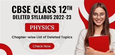 Cbse Class Deleted Syllabus Physics Chapter Wise List Of