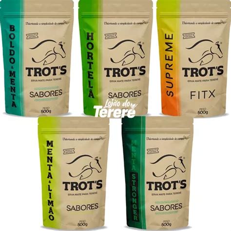 Erva Mate Tereré Trots Premium 500g Kit 5 Packs Sabores