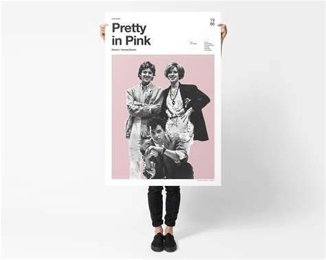 Pretty In Pink Vintage Inspired Movie Poster Printable Art Etsy