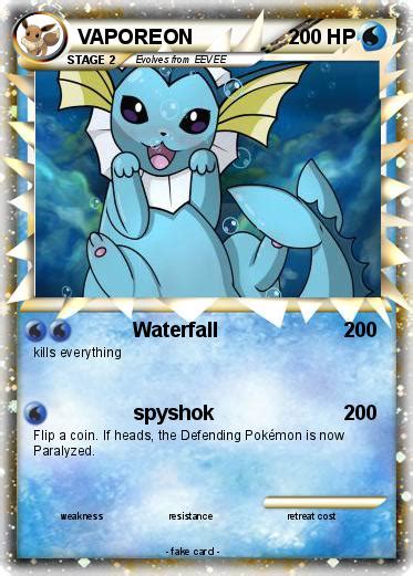 Pokémon Vaporeon 383 383 Waterfall My Pokemon Card