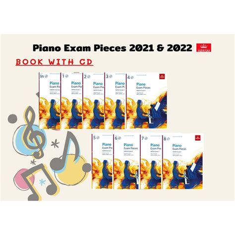 Abrsm Piano Exam Pieces 2021 2022 Initial Grade 8 With Cd Musiclibrarystore Thaipick