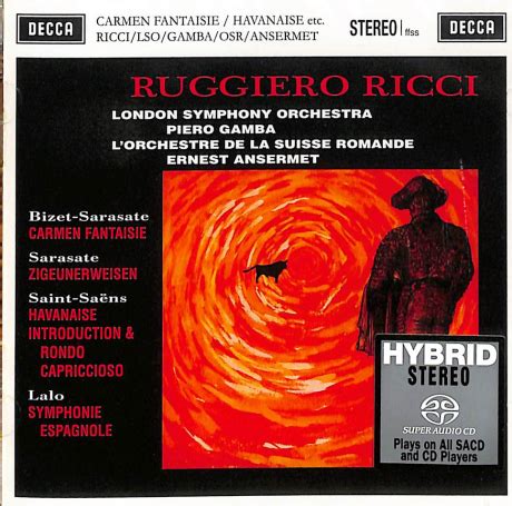 Ruggiero Ricci Plays Bizet Sarasate Sarasate Saint Saens Lalo SACD