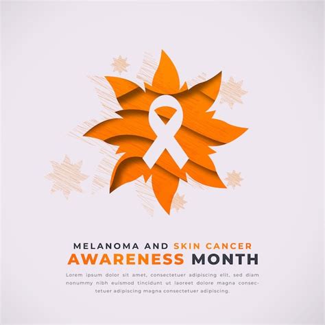 Premium Vector Melanoma And Skin Cancer Awareness Month Paper Cut