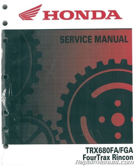 Honda Rincon Trx Fa Fga Atv Service Manual