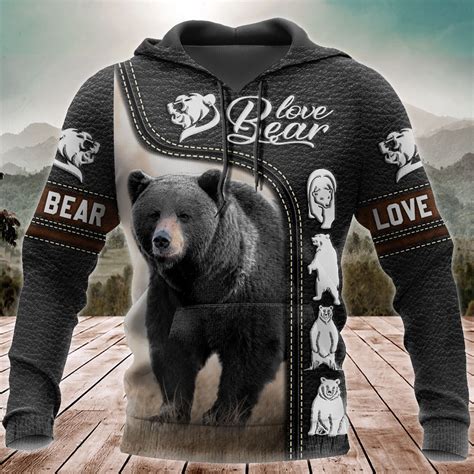 Black Bear All Over Printed Unisex Shirt Zonecozy