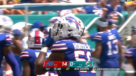 Greg Rousseau highlights from Bills at Dolphins | Week 2