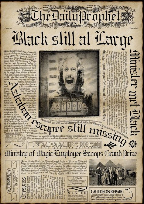 Harry Potter Newspaper Printable