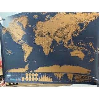 Mapa De Raspar Scratch Map Deluxe X Shopee Brasil