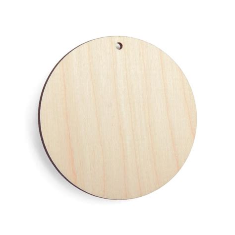 Wooden Circle With Hole Craft Shapes Cutout Blanks To Paint