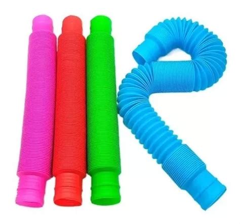 Pop Tubes X2 Tubo Flups Fidget Juguete Colores Medianos En Venta En