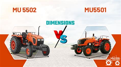 Kubota MU 5502 2wd VS Kubota MU5501 A Detailed Comparison