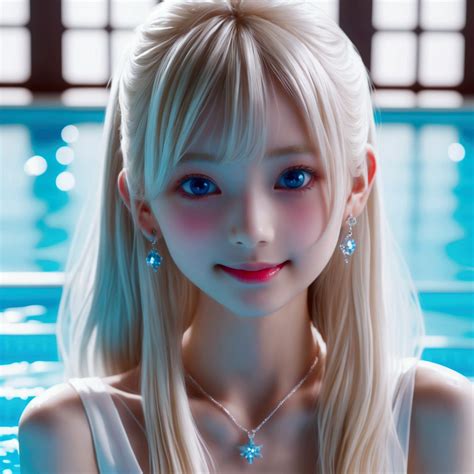White blond hair、（（Sexy transparent bikini））、2 very pretty Swedish 14