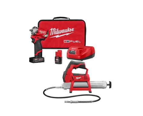 Milwaukee 2554 22 2446 20 M12 Fuel 12v Lithium Ion Cordless Stubby 38 In Impact Wrench Kit