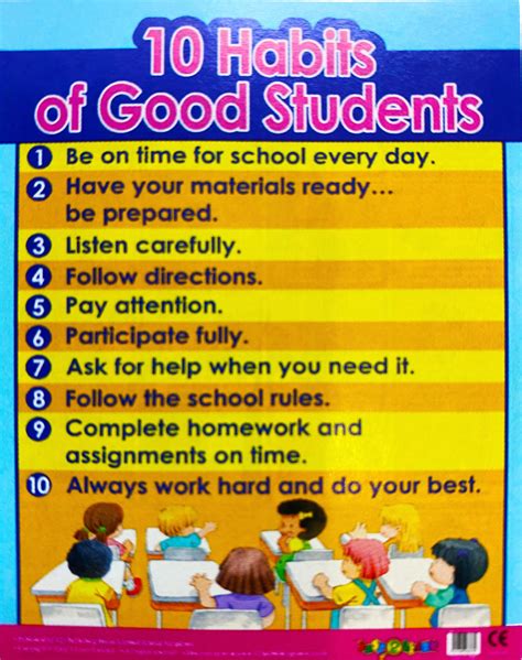 Charts 10 Habits Of Good Students Chart