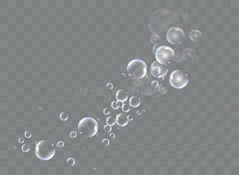 Bath Foam With Shampoo Bubbles Isolated On A Transparent Background