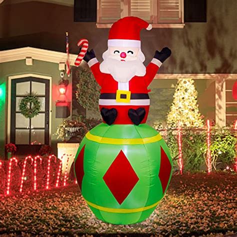 Twinkle Star 6 Ft Christmas Inflatable Santa Claus Lighted Blow Up