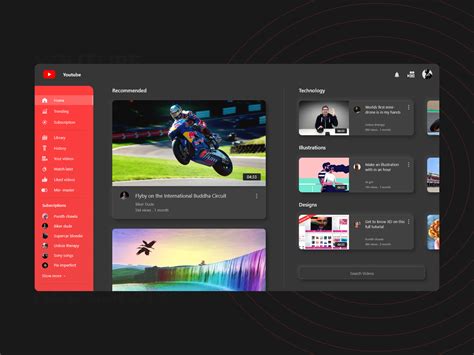 Youtube Redesign By Vignesh As On Dribbble