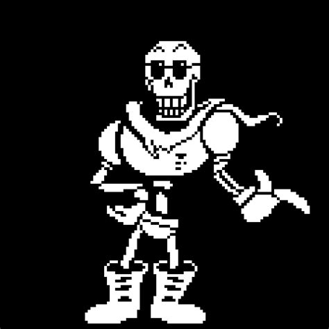 Pixilart Papyrus Right Pose By Blueboxdude