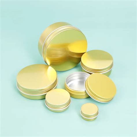 Large Quantity Round Aluminum Cosmetics Jar Cosmetic Jar Supplier