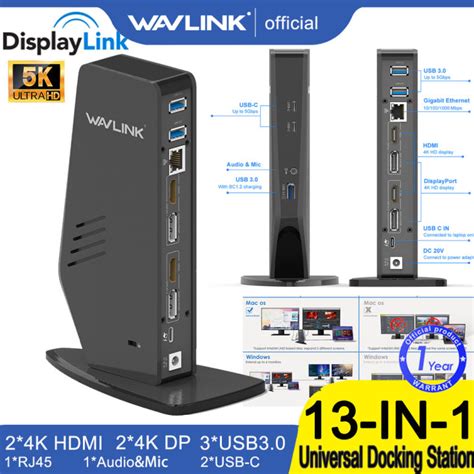 Wavlink In Universal K Laptop Docking Station Displaylink K