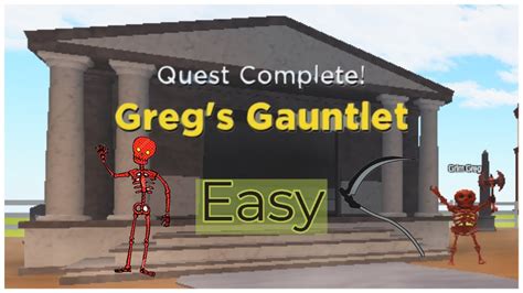 How To Complete Quest Gregs Gauntlet Rocitizens Easy Youtube