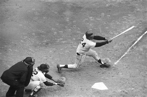 Overhead View Of Willie Mays Hitting In The 1962 World Series 1962