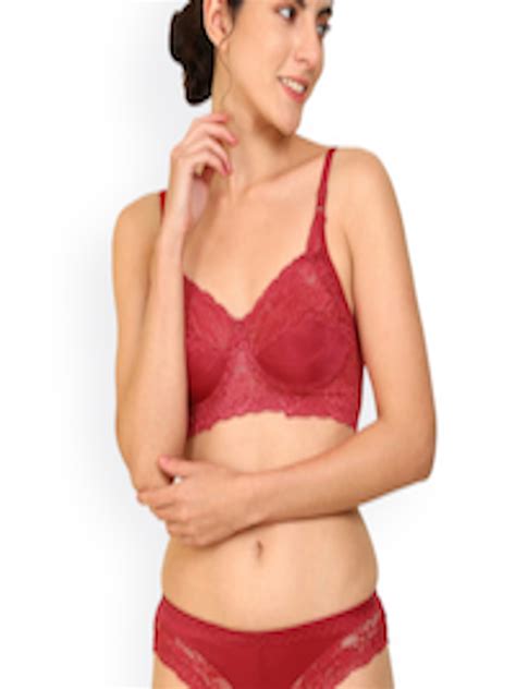 Buy Arousy Self Design Non Padded Non Wired Cotton Lingerie Set Lingerie Set For Women