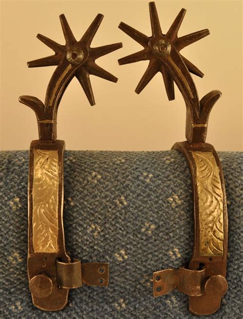 Antique Western Cowboy Spurs Vintage Handmade Pair Cowboy Spurs