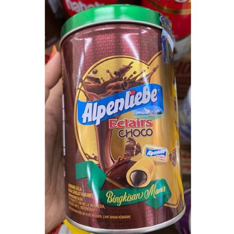 Jual Permen Alpenliebe Chocolate Eclairs Gr Kemasan Kaleng Shopee