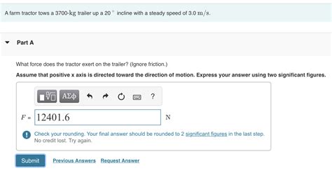 Solved A Farm Tractor Tows A Kg Trailer Up A Incline Chegg