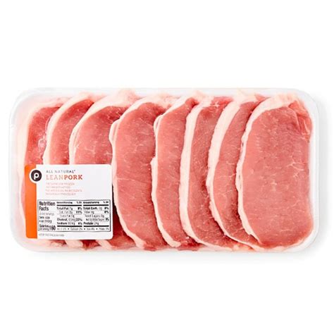 Publix Publix Pork All Natural Boneless Pork Loin Chops Thin Sliced