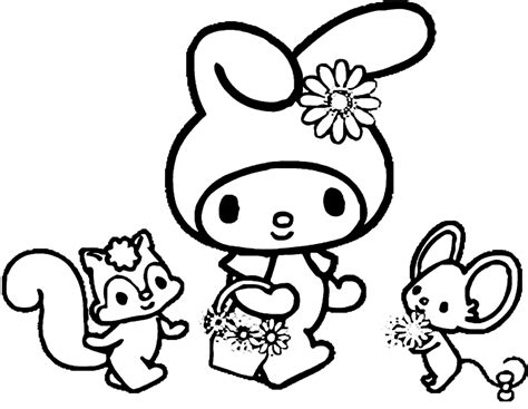 Dibujo 5 De My Melody Para Colorear