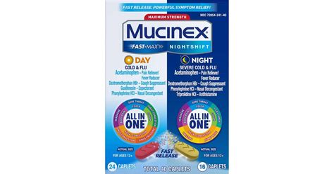 Maximum Strength Mucinex Fast Max Day Cold Flu Nightshift Night Price