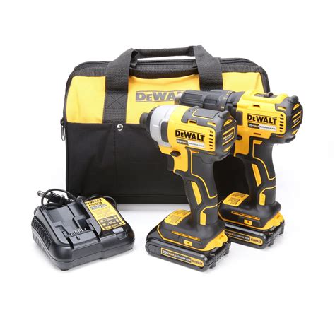 Dewalt Atomic 20 Volt Max Cordless Brushless Compact Drill Impact Combo