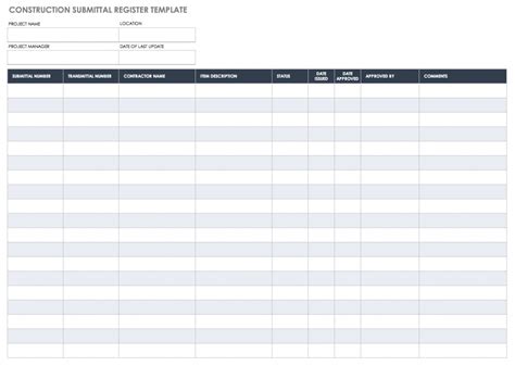 Eng Form 4288 Submittal Register Fillable - Printable Forms Free Online