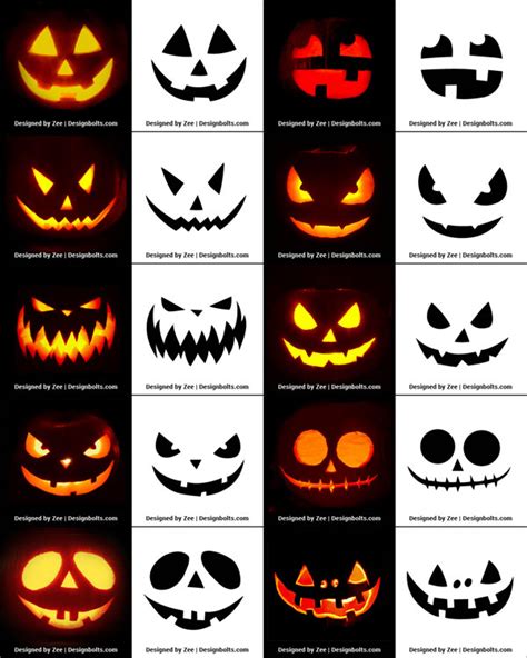 Pumpkin Carving Patterns Printable Free Easy - Free Templates Printable