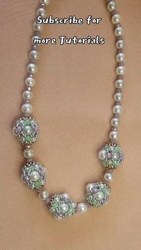 Diy Beaded Bead Pearl And Bicone Necklace Tutorial Video Beaded