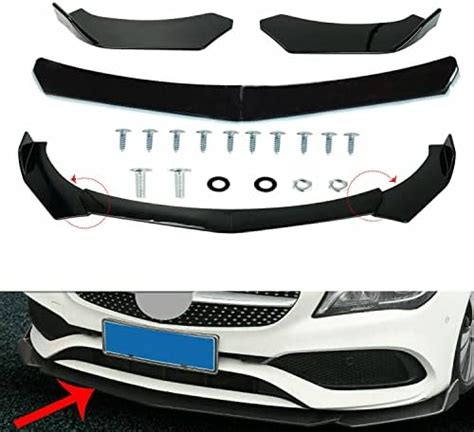 Pcs Front Bumper Side Spoiler Car Front Bumper Lip Splitter