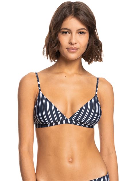 Roxy Into The Sun Tiki Tri Bikini Top For Women Roxy