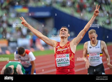 Mariano Garcia Spain 800m Gold Medal European Championships Munich