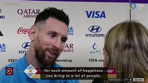 Lionel Messi Video With World Cup Tv Reporter Sofia Martinez Goes Viral Before Argentina Vs