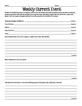 36 Current Event Analysis Worksheet Support Worksheet